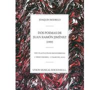 Dos Poemas De Juan Ramon Jimenez: For Voice and Flute or Piano