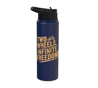 Dos Ruedas Infinite Freedom Cyclist Bicicleta Ciclismo Stainless Steel Insulated Water Bottle