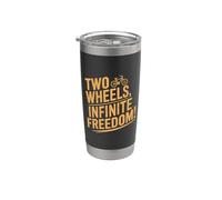 Dos Ruedas Infinite Freedom Cyclist Bicicleta Ciclismo Vaso térmico de acero inoxidable de doble pared
