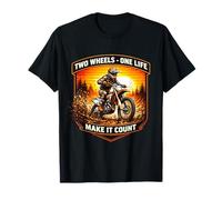 Dos Ruedas One Life Make It Count Dirt Bike Rider Moto Camiseta