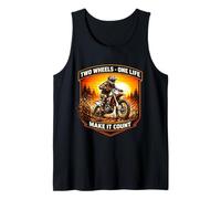 Dos Ruedas One Life Make It Count Dirt Bike Rider Moto Camiseta sin Mangas