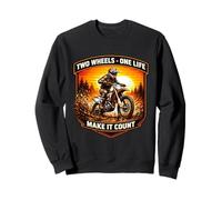 Dos Ruedas One Life Make It Count Dirt Bike Rider Moto Sudadera
