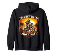 Dos Ruedas One Life Make It Count Dirt Bike Rider Moto Sudadera con Capucha
