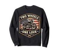 Dos Ruedas One Love Classic Motrocycle Moto American US Sudadera