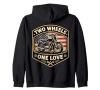 Dos Ruedas One Love Classic Motrocycle Moto American US Sudadera con Capucha