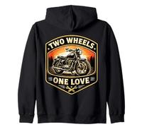Dos Ruedas One Love Classic Motrocycle Motorbike Rider Biker Sudadera con Capucha