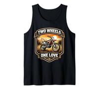 Dos Ruedas One Love Dirt Bike Rider Motocross Moto MX Camiseta sin Mangas