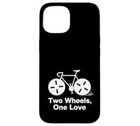 Dos Ruedas One Love Minimal diseño de Ciclista Carcasa para iPhone 15