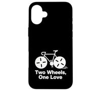 Dos Ruedas One Love Minimal diseño de Ciclista Carcasa para iPhone 16 Plus