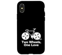 Dos Ruedas One Love Minimal diseño de Ciclista Carcasa para iPhone X/XS