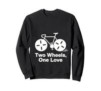 Dos Ruedas One Love Minimal diseño de Ciclista Sudadera