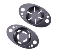 Dos separadores de huevos de acero inoxidable diseñados para una separación eficiente de claras de huevo de yemas y eliminación eficaz de hojas de hierbas de los tallos