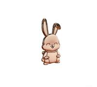 Dos soportes de teléfono diseñados con conejo para escritorio con junta pivotante de 360 grados para un control óptimo de orientación de la pantalla (rosa)