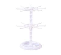 Dos soportes giratorios para mostrador, para joyas, collares, llaveros, colgantes