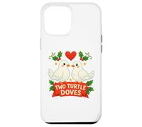 Dos tórtolas Lindas Doce días de Navidad Impresionante Carcasa para iPhone 12 Pro MAX
