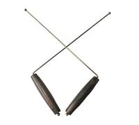 Dos varillas de sonda de cobre con asas de madera, herramientas esenciales para técnicas precisas de radiestesia (1 unidad)