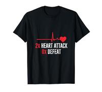 Dos Veces Infarto Cardíaco Bypass Infarto De Miocardio Camiseta