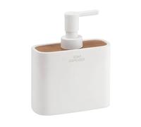 Dosasapone d' appoggio GEDY linea Ninfea in resina e legno Bianco Matt