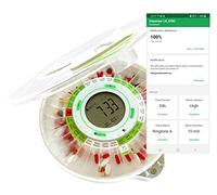 DOSECONTROL Dispensador automático inteligente de medicamentos | Modelo 2021 | Transparente | Plantillas de dosificación en español | Control remoto y monitoreo a través de la aplicación de Android