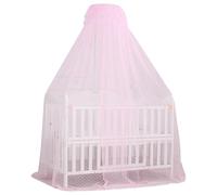 Dosel de cuna de malla fina transpirable tienda de campaña con estampado jacquard mosquitera para cuna de 5 m de circunferencia.