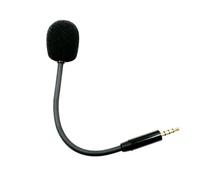 DOSERTY Accesorio para auriculares de 3,5 mm, placa dorada, enchufe recto, micrófono externo, micrófono omnidireccional para juegos de PC, reemplazo de auriculares