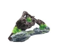 DOSERTY Acuarios artesanales de madera flotante, decoración de rocalla para peceras, suministros de arte marino, peceras, peceras, plantas grandes y pequeñas