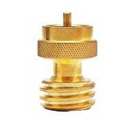 DOSERTY Adaptador de ahorro de carne de 1 libra, adaptador de parrilla de propano, adaptador de tanques de propano para desechables, cilindro desechable, adaptador de tanques de propano, conector de