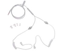 DOSERTY Auriculares de tubo de aire de 3,5 mm a prueba de radiación con sonido estéreo, protección contra la radiación para teléfonos móviles, auriculares binaurales de doble hélice a prueba de