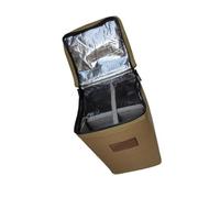 DOSERTY Bolsa de depósito recargable, cilindro de combustible, funda protectora para latas de campamento, bolsa de transporte pequeña para almacenamiento de combustibles, Khaki, S