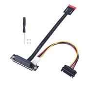 DOSERTY Cable de extensión PCIE de 270 grados con entrada de alimentación de 12 V, alta compatibilidad con cable PCIExpress