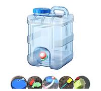 DOSERTY Contenedor de agua transparente para camping, pesca, senderismo, tanques de almacenamiento de agua fáciles de usar