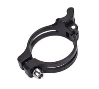 DOSERTY Desviadores delanteros de bicicleta fáciles de instalar, anillos de abrazadera a prueba de óxido, clip adaptador para mejorar la suavidad del cambio, desviadores delanteros