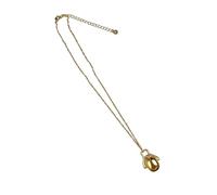 DOSERTY Elegante collar chapado en oro/plata, colgante geométrico irregular, gargantilla ajustable, unisex, cadena de clavícula, elegante cadena de oro/plata, talla única, como se describe, como se