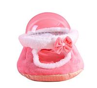 DOSERTY Jaula de felpa para hámster para mascotas, nido colgante, periquitos, cacatúa, cama cálida, para pájaros pequeños, nido de invierno, nido de algodón