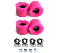 DOSERTY Juego de 4 patinetas con rodamientos y espaciadores para exteriores, ruedas de crucero, longboards de repuesto, ruedas longboards