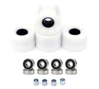 DOSERTY Juego de 4 patinetas con rodamientos y espaciadores para exteriores, ruedas de crucero, longboards de repuesto, ruedas longboards