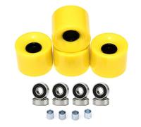 DOSERTY Juego de 4 patinetas con rodamientos y espaciadores para exteriores, ruedas de crucero, longboards de repuesto, ruedas longboards