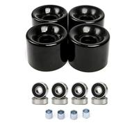 DOSERTY Juego de 4 patinetas con rodamientos y espaciadores para exteriores, ruedas de crucero, longboards de repuesto, ruedas longboards