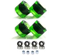 DOSERTY Juego de 4 patinetas con rodamientos y espaciadores para exteriores, ruedas de crucero, longboards de repuesto, ruedas longboards