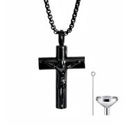 DOSERTY Juego de colgantes para cenizas funerarias, conmemorativos de mascotas, joyas, collar de almacenamiento para cenizas, mensaje de amor, joyería de condolencias