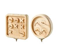 DOSERTY Juguete masticable para mascotas, bloques naturales, rompecabezas de madera para cacatúas, cacatúas, cacatúas, dientes de juguete, para jaula, pájaro, loro, forrajeo, juguete para pájaros