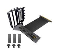 DOSERTY Soporte vertical para tarjeta gráfica PCI-E X16 + cable extensor GEN4/3 PCIE 16X de 25 cm