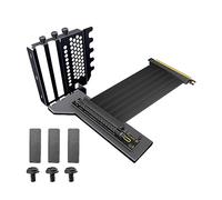 DOSERTY Soporte vertical para tarjeta gráfica PCI-E X16 + cable extensor GEN4/3 PCIE 16X de 25 cm