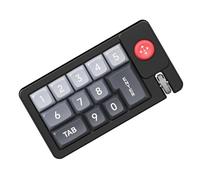 DOSERTY Teclado mecánico personalizable K810 con teclas intercambiables en caliente y macros, teclado programable de 12 teclas para juegos