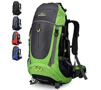 Doshwin 70L Mochila Senderismo Trekking Camping Viaje para Hombre Mujer (Verde)
