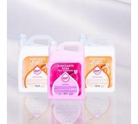 Dosidermo Suavizante Concentrado Profesional 5kg - Con Sedalina. Blanco Aroma a Romero. Rosa aroma dulce floral - Protector de Ropa Delicada, Antiestático y Planchado Fácil. Lote 2 blancos y 1 Rosa.