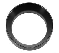 Dosificación de aluminio para embudo de anillo para portafiltro de café, compatible con cesta de 51 mm y 58 mm, cuenco de preparación y cesta de polvo, para fácil Cl, (negro)