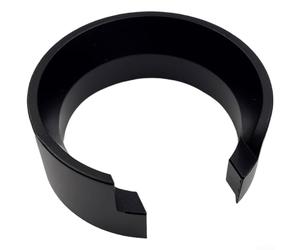 Dosificación magnética de café para anillo para Gemilai 9010B/C y para molinillos Eureka, embudo antiestático de aluminio con fijación segura, evita la dispersión de tierra, (negro)