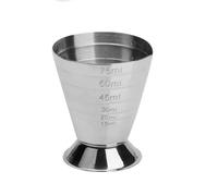 Dosificador Cóctel Multi-Graduations Acero Inoxidable 304 Capacidad 75ml Medición de Bar Jigger Convertidor ML/OZ/TBSP Accesorio Bar Restaurante Mixología