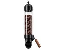 Dosificador de Granos de Café,Dosificador de Té Black-100cm/39.4in | Dosificador de Granos para Cereales, Frutos Secos, Avena, Vidrio de Alto Borosilicato, Carga Superior, Cocina, Cafetería